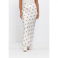 Modstrom Damen Röcke Vanjamd Print Skirt - Creme - Größe L