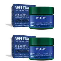 Weleda festigende Nachtpflege blauer Enzian&Edelw. 2x 2x40 ml Nachtcreme
