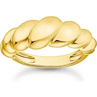 Thomas Sabo Ring organische Formen vergoldet