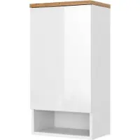 Vicco Badschrank Eden Weiß Hochglanz 40 x 77.5 cm mit 4 Fächer, Model 40087