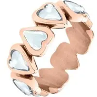 Liebeskind berlin Ring - Edelstahl Glass Heart - Gr. 54 - in Gold - für Damen