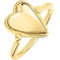 Liebeskind berlin Ring - Edelstahl Metal Heart - Gr. 56 - in Gold - für Damen