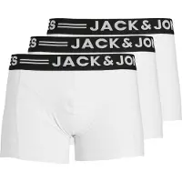 Jack & Jones Boxer "Sense Trunks" Packung, 3er-Pack, 3 Stk. Baumwollmischung, elastisches Bündchen