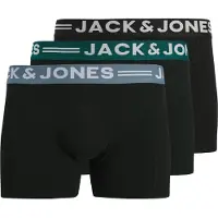 Jack & Jones Boxer "Sense Trunks" Packung, 3er-Pack, 3 Stk. Baumwollmischung, elastisches Bündchen