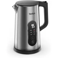 Tefal Selection KI871DE0, 1,7 l, 1500 W, Schwarz, Edelstahl, Edelstahl, Regelbare Temperatur, Wasserstandsanzeige
