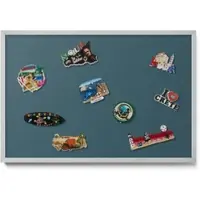Tulup MAGNETTAFEL 60x40 cm Silberner Rahmen Dunkles Petrol