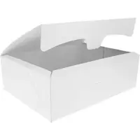 Monouso - Gebäck Box weiß 17,5x11,5x4,7cm 250g (20 Stück)