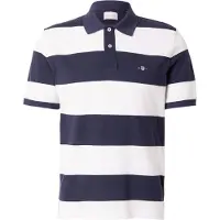 Gant Poloshirt "Poloshirt BLOCK STRIPE POLO", Herren, Gr. M, blau (blau (evening blau)), Obermaterial: 100% Baumwolle CO., Shirts Poloshirt