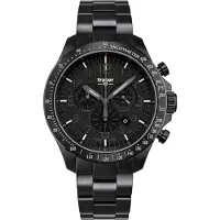 Traser H3 109466 P67 Officer Chronograph Black Steel Herrenuhr 46mm 10ATM