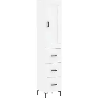 vidaXL Highboard Weiß 34,5x34x180 cm Holzwerkstoff