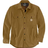 Carhartt - Canvas Fleece-Lined Shirt Jacket - Hemd Gr XXL braun