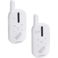 Grundig DECT Audio-Babyphone – Babyfon mit 150 m Reichweite – Eltern-Kind-Einheit – mit LED-Tonanzeige und Gegensprechfunktion – Kinderzimmer-Zubehör – Weiß