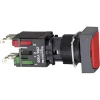 Schneider Electric Drucktaster, rot Ř 16, flach, o. XB6DA45B