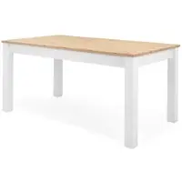 Furn.Design Esstisch Vestland weiß und Eiche Artisan ausziehbar 160 - 215 cm, bis 8 Personen