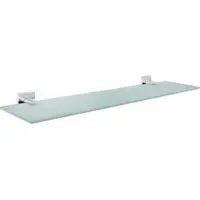 Evenes Ablagekonsole Elean L=600 mm Glas satiniert Messing verchromt