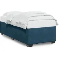 vidaXL Bettgestell Blau 80x200 cm Samt