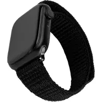 FIXED Nylonband für Apple Watch 38/40/41 mm, schwarz