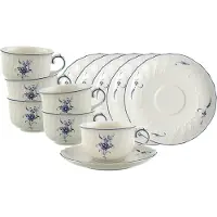 Villeroy & Boch Vieux Luxembourg Teetassen mit Untertassen