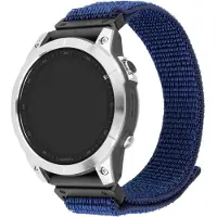 FIXED Nylon rem til Garmin QuickFit 22 mm Mørkeblå