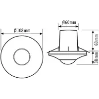 ESYLUX Decken-Bewegungsmelder MD-C 360i/8 FM