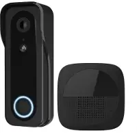 Trust DOORCAM-3000, Schwarz, 2,4 GHz, Android, iOS, 3 MP, MicroSD (TransFlash), 256 GB