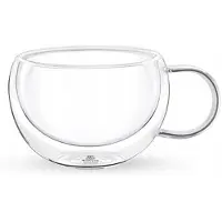 Wilmax Doppelwandige Glastasse 250 ml Transparent, 1er Set