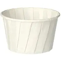 Papstar Dressingbecher, Papier "pure" rund 90 ml Ø 6,3 cm, 5 cm weiß 2000 Stück