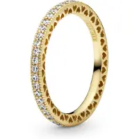 Pandora 168655C01 Damenring Funkeln und Herzen Goldfarben