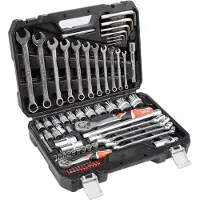 YATO YT-38781, Steckschlüssel-Satz, 1/4", Metrisch/imperial, 1/2,1/4", T10, T15, T20, T25, T30, PH1, PH2, PH3, PZ1, PZ2, PZ3