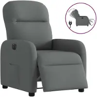 vidaXL Relaxsessel Elektrisch Dunkelgrau Stoff