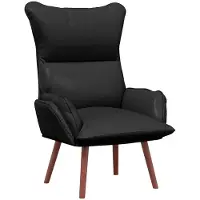 vidaXL Sessel Schwarz 69 x 74 x 93 cm Kunstleder