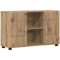 vidaXL Sideboard FLORIN 88,5 x 30,5 x 55,5 cm Artisan-Eiche