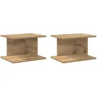 vidaXL Nachttisch 2 stk. Artisan-Eiche 40 x 30 x 25 cm Holzwerkstoff