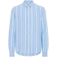 Blend Leinenhemd "Leinenhemd BHBobby Linen striped", Herren, Gr. 3XL, N-Gr, blau (airy blau), Obermaterial: 55% Leinen LI. 45% Viskose CV., Hemden Leinenhemd
