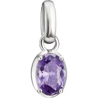 Thomas Sabo CC1330-051-13 Charm-Anhänger Oval Lila Connect Silber