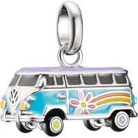Thomas Sabo CC1324-664-7 Charm-Anhänger Hippie Bus Connect Silber