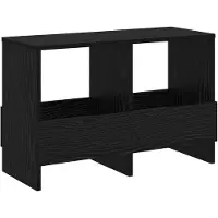 vidaXL Magazinregal Schwarz Eichen-Optik 68,5 x 30 x 45 cm