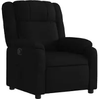 vidaXL Relaxsessel, schwarzer Stoff