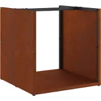 vidaXL Brennholzregal 40x40x40 cm Wetterfester Stahl