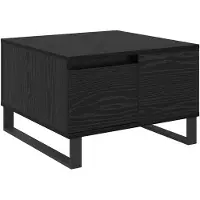 vidaXL Couchtisch Schwarz Eichen-Optik 55 x 55 x 36,5 cm Holzwerkstoff