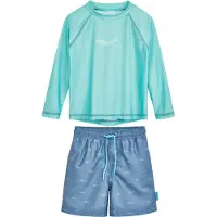 Playshoes UV-Schutz Bade-Set 1/1-Arm Hai in blau | Gr.: 158/164