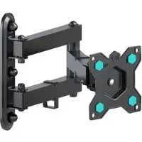 ONKRON Vollbewegliche Wandhalterung für TV oder Monitor 10"-35", max. 20 kg, Schwarz R4