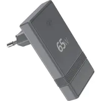 Force Power , 65W GaN USB-C Doppel Ladegerät L-Shape, Grau