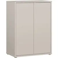 Forte ALICE SPRINGS Kommodenschrank 70 80, modern-minimalistisch, 2-türig, Wohn-/Schlafzimmer, Holzwerkstoff, Kaschmir Beige, 74,5 cm breit x 99,1 cm hoch x 41,5 cm tief