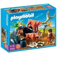 Playmobil 5102 Säbelzahntiger mit Knochenjägern