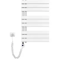 Emke Elektrischer Handtuchwärmer mit Heizstab und Timer, Weiss 762x500mm 400W