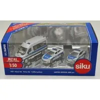 Siku 7507 Polizei Fahrzeuge Set Sprinter Porsche Scirocco, 1:50