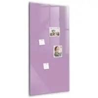 Tulup Glas Magnettafel Fliederfarben 60x120 cm Magnettafel Zum Beschriften Schwarzer Marker Magnettafel Für Notizen