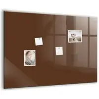 Tulup Magnetische Glastafel Braune Farbe 100x70 cm Magnettafel Mit Marker Beschreibbar Weißer Marker Magnettafel Für Termine