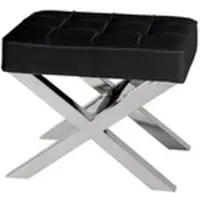 Casa Padrino Luxus Sitz Hocker mit Lederoptik 60 x 46 x H. 51,5 cm - Designer Hotel Hocker